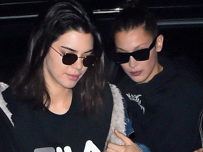 Kendall Jenner, Bella Hadid make mall goth great again at Alexander Wang