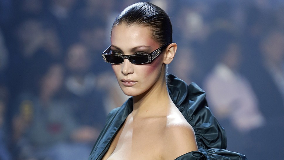 Bella Hadid suffers Wardrobe MALFUNCTION at Paris Fashion Week