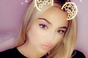 Pregnant Khloe Kardashian is mistaken for her selfie-addict sister Kylie Jenner as she puffs out her pout for heavily filtered make-up snap