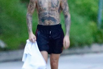 Hot to trot! Shirtless Justin Bieber shows off his lean frame on a solo hike in the Hollywood hills… as he keeps active after split from Selena Gomez