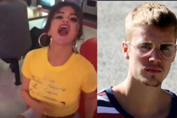 Selena Gomez SHADES Justin Bieber with Subliminal T Shirt Message!