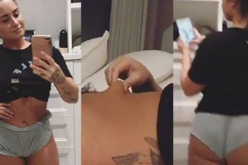 Demi Lovato KEEPS IT REAL Showing off cellulite in IG Story!