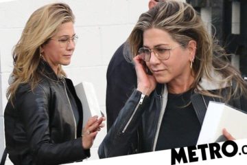 Jennifer Aniston takes security to hairdressers and looks far from crushed over Brad Pitt rumours