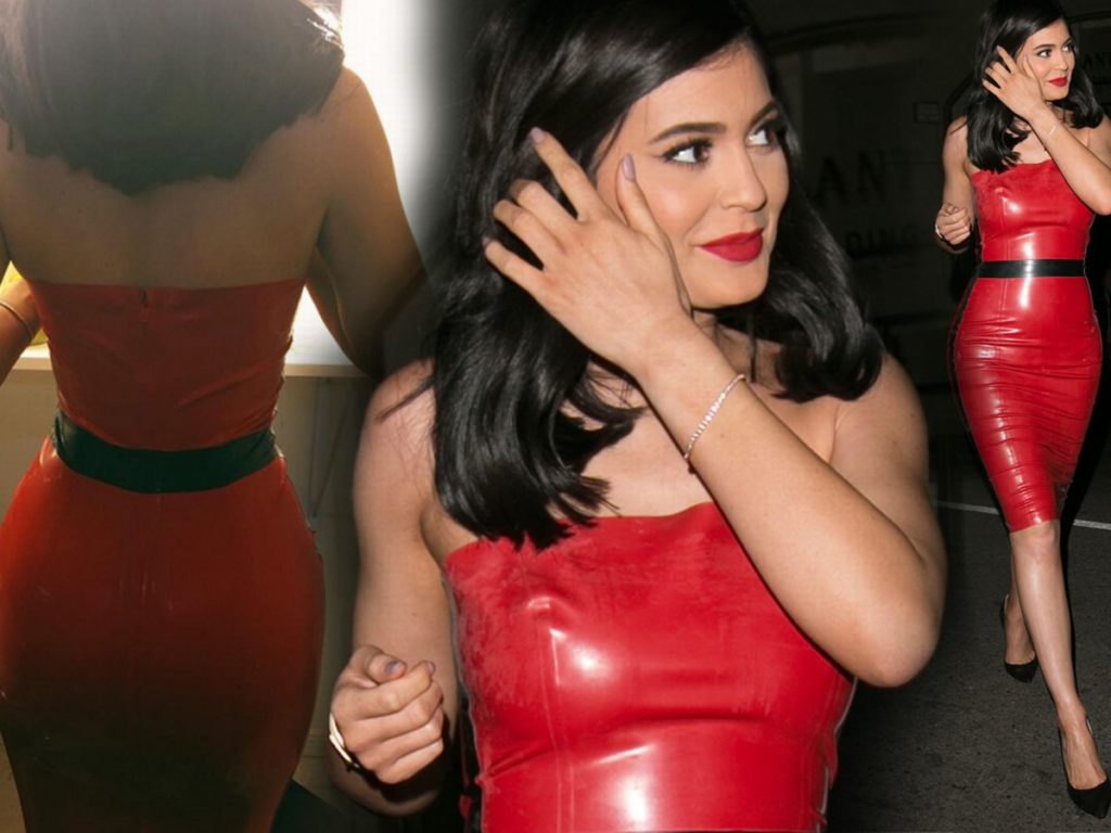 Kylie Jenner puts her Wicked Curves on Display in Racy Latex Dress