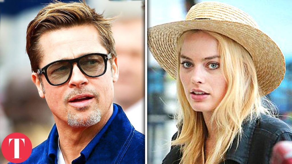 Newly Single Brad Pitt reveals huge crush on Margot Robbie and Her husband is very worried